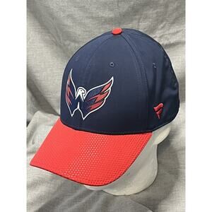 Men's Fanatics Branded Navy Washington Capitals Core Primary Logo Flex Hat L/XL